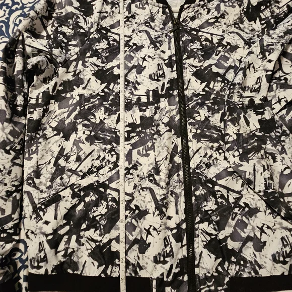 Steve Madden Black and White Bomber Jacket - Picture 2 of 3